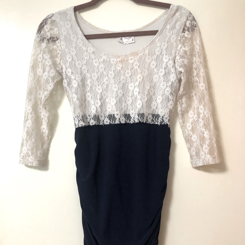 Lace Top Midi Dress